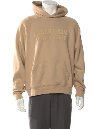 Pre-owned Essentials Graphic Print Crew Neck Hoodie In Neutral