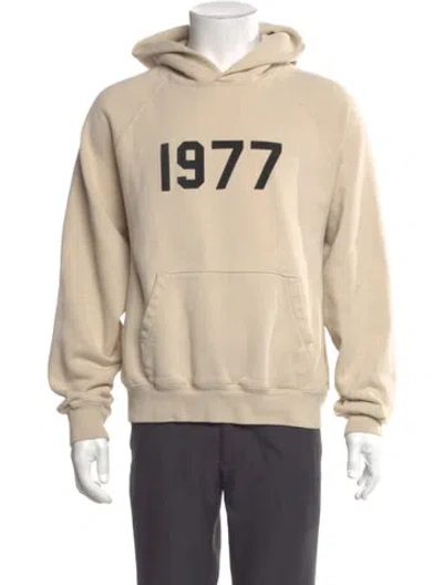 Pre-owned Essentials Graphic Print Crew Neck Hoodie In Neutral