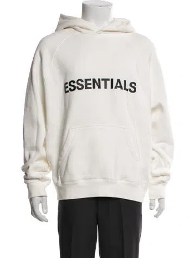Pre-owned Essentials Graphic Print Crew Neck Hoodie In Neutral