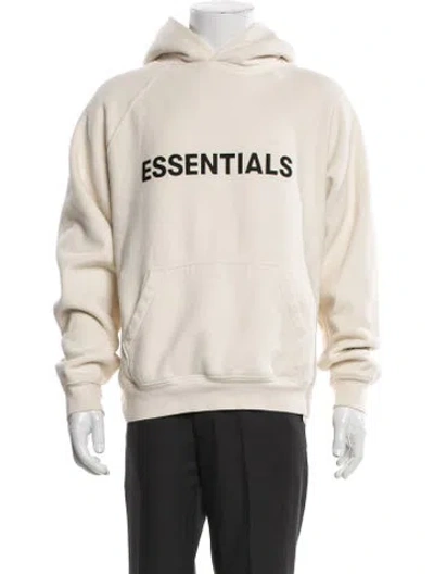 Pre-owned Essentials Graphic Print Crew Neck Hoodie In Neutral