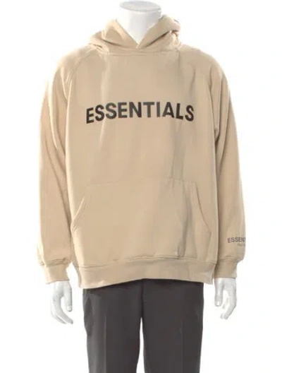 Pre-owned Essentials Graphic Print Crew Neck Hoodie In Neutral