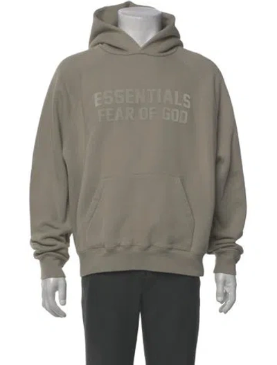 Pre-owned Essentials Graphic Print Crew Neck Hoodie In Neutral
