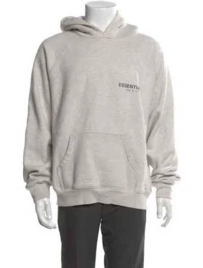 Pre-owned Essentials Graphic Print Crew Neck Hoodie In Neutral