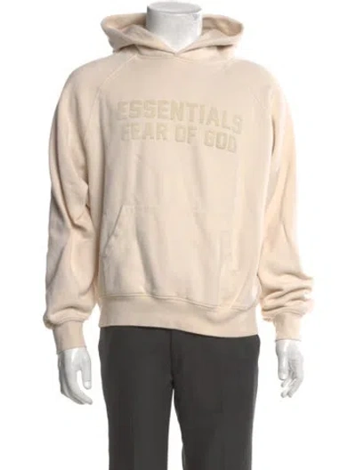 Pre-owned Essentials Graphic Print Crew Neck Hoodie In Neutral