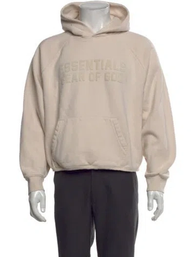 Pre-owned Essentials Graphic Print Crew Neck Hoodie In Neutral