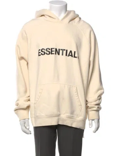 Pre-owned Essentials Graphic Print Crew Neck Hoodie In Neutral