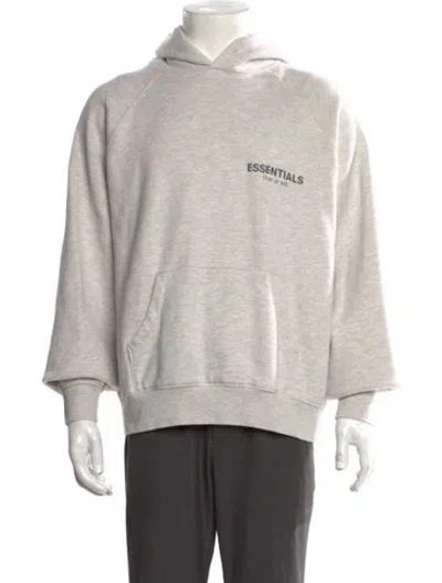 Pre-owned Essentials Graphic Print Crew Neck Hoodie In Neutral