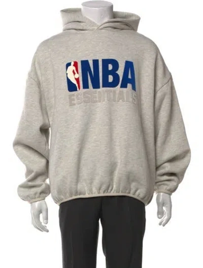 Pre-owned Essentials Graphic Print Crew Neck Hoodie In Neutral