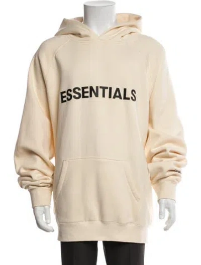 Pre-owned Essentials Graphic Print Crew Neck Hoodie In Neutrals