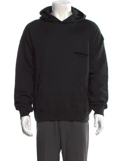 Pre-owned Essentials Graphic Print Crew Neck Hoodie W/ Tags In Black