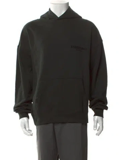 Pre-owned Essentials Graphic Print Crew Neck Hoodie W/ Tags In Black