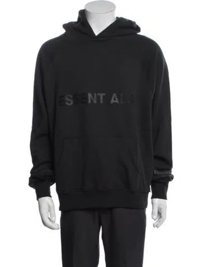 Pre-owned Essentials Graphic Print Crew Neck Hoodie W/ Tags In Black