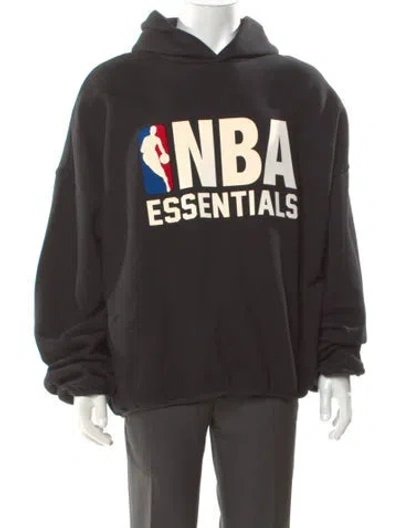 Pre-owned Essentials Graphic Print Crew Neck Hoodie W/ Tags In Gray