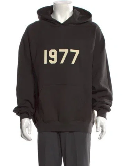 Pre-owned Essentials Graphic Print Crew Neck Hoodie W/ Tags In Gray