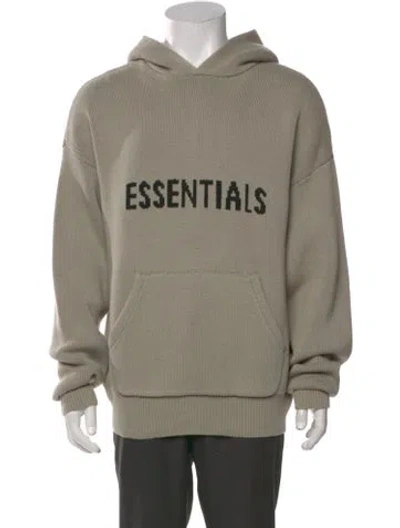 Pre-owned Essentials Graphic Print Crew Neck Hoodie W/ Tags In Green