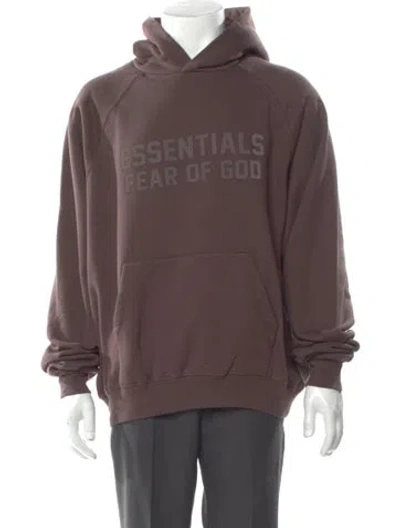 Pre-owned Essentials Graphic Print Crew Neck Hoodie W/ Tags In Neutral