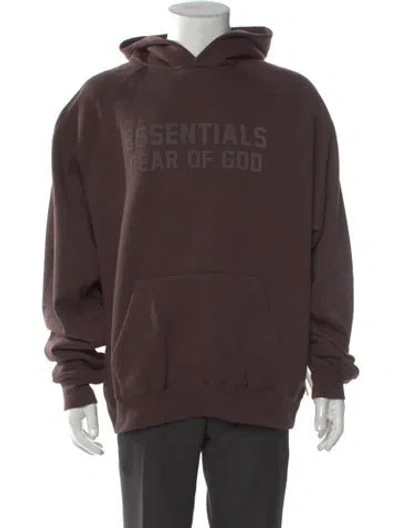 Pre-owned Essentials Graphic Print Crew Neck Hoodie W/ Tags In Purple