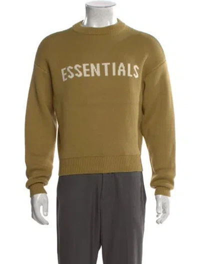 Pre-owned Essentials Graphic Print Crew Neck Pullover In Neutral