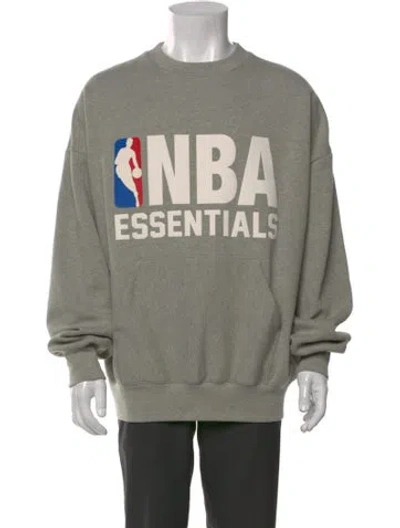 Pre-owned Essentials Graphic Print Crew Neck Sweatshirt In Multi