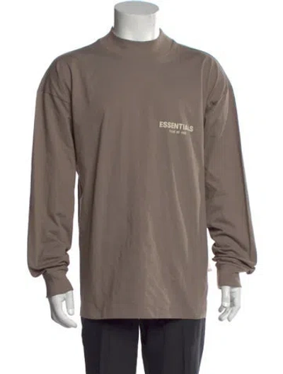 Pre-owned Essentials Graphic Print Crew Neck Sweatshirt In Neutral