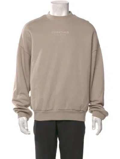 Pre-owned Essentials Graphic Print Crew Neck Sweatshirt In Neutral