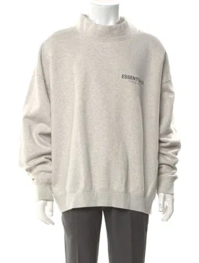 Pre-owned Essentials Graphic Print Crew Neck Sweatshirt In Neutral