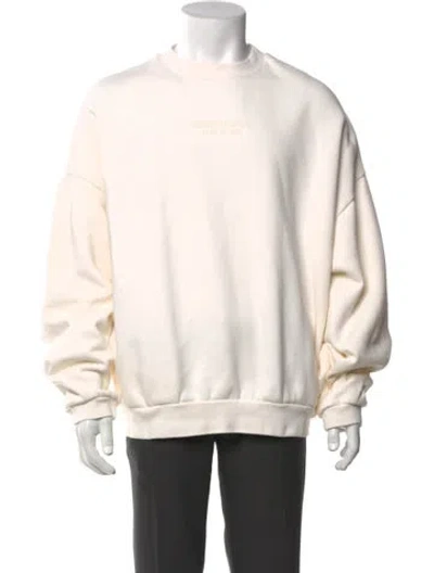 Pre-owned Essentials Graphic Print Crew Neck Sweatshirt In Neutral