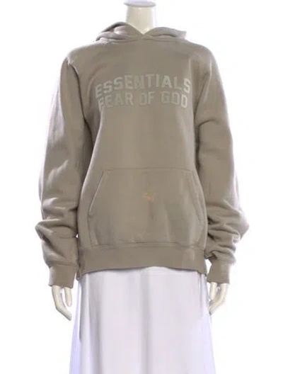 Pre-owned Essentials Graphic Print Crew Neck Sweatshirt In Neutral
