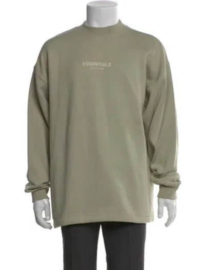 Pre-owned Essentials Graphic Print Crew Neck Sweatshirt In Neutral