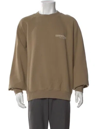 Pre-owned Essentials Graphic Print Crew Neck Sweatshirt In Neutral
