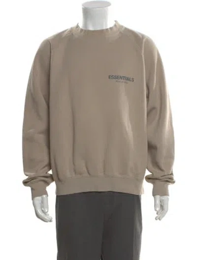 Pre-owned Essentials Graphic Print Crew Neck Sweatshirt In Neutral