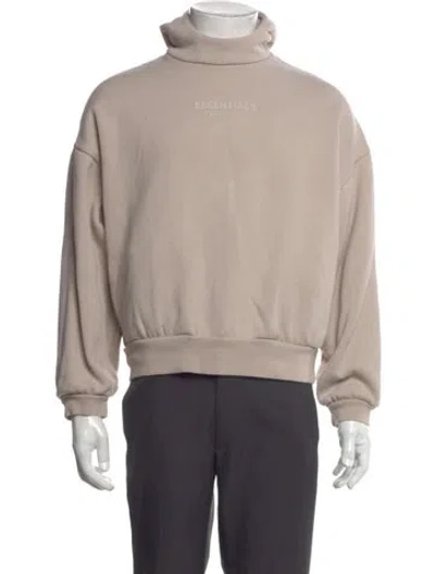 Pre-owned Essentials Graphic Print Crew Neck Sweatshirt In Neutral