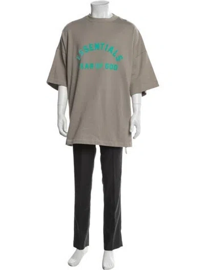 Pre-owned Essentials Graphic Print Crew Neck Sweatshirt In Neutral
