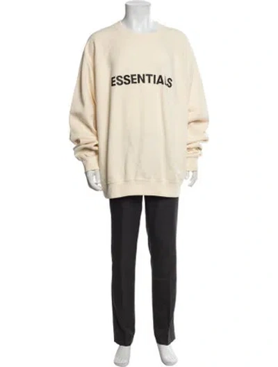 Pre-owned Essentials Graphic Print Crew Neck Sweatshirt W/ Tags In Neutrals