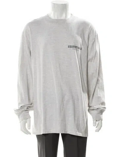 Pre-owned Essentials Graphic Print Crew Neck T-shirt In Gray