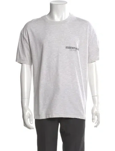 Pre-owned Essentials Graphic Print Crew Neck T-shirt In Gray