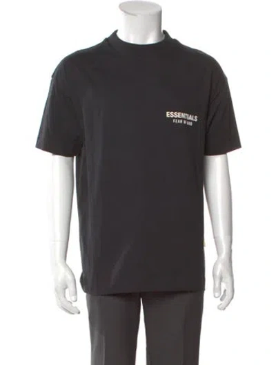 Pre-owned Essentials Graphic Print Crew Neck T-shirt In Gray