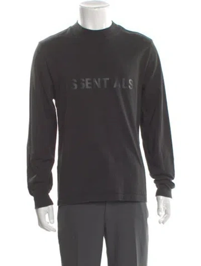 Pre-owned Essentials Graphic Print Crew Neck T-shirt In Gray