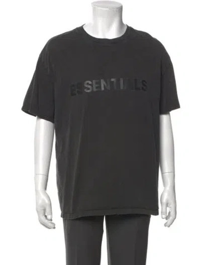 Pre-owned Essentials Graphic Print Crew Neck T-shirt In Gray