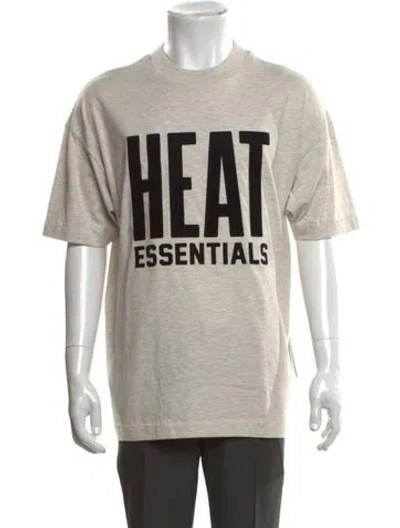 Pre-owned Essentials Graphic Print Crew Neck T-shirt In Gray