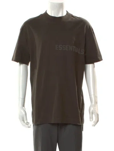 Pre-owned Essentials Graphic Print Crew Neck T-shirt In Green