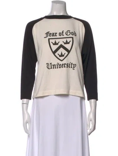 Pre-owned Essentials Graphic Print Crew Neck T-shirt In Multi