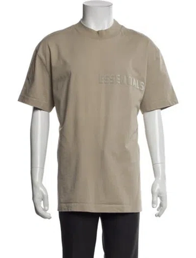 Pre-owned Essentials Graphic Print Crew Neck T-shirt In Neutral