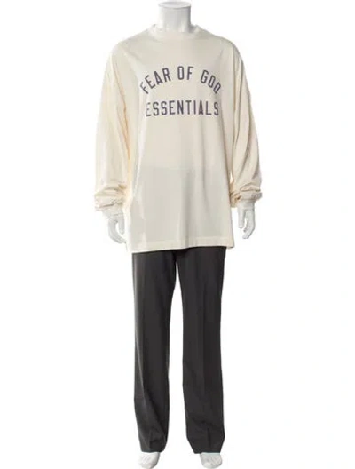 Pre-owned Essentials Graphic Print Crew Neck T-shirt In Neutral