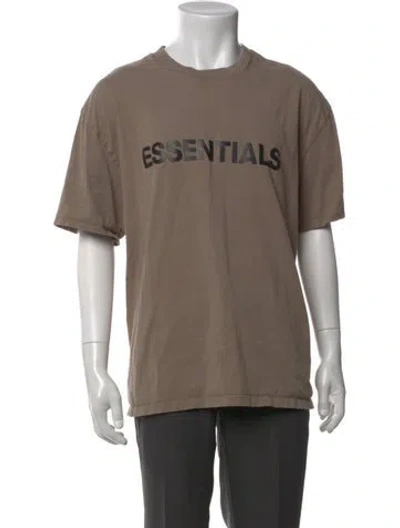 Pre-owned Essentials Graphic Print Crew Neck T-shirt In Neutral