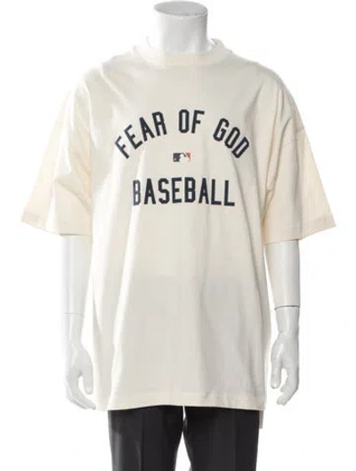 Pre-owned Essentials Graphic Print Crew Neck T-shirt In Neutral