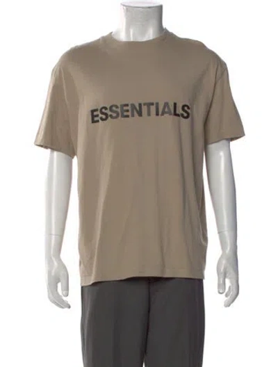 Pre-owned Essentials Graphic Print Crew Neck T-shirt In Neutral