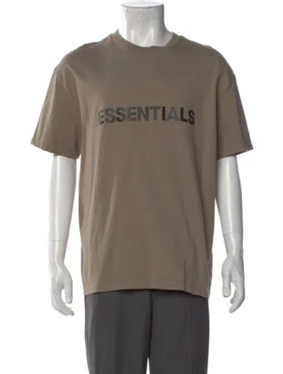 Pre-owned Essentials Graphic Print Crew Neck T-shirt In Neutral