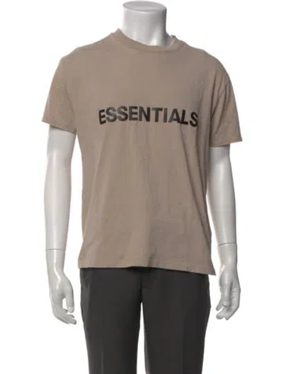 Pre-owned Essentials Graphic Print Crew Neck T-shirt In Neutral