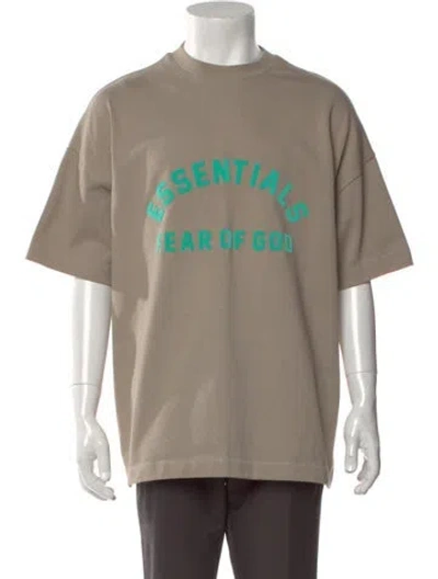 Pre-owned Essentials Graphic Print Crew Neck T-shirt In Neutral